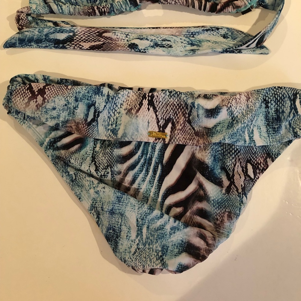 VIX Paula Hermanny Snake Print Jeweled BIKINI 6 - Picture 6 of 10